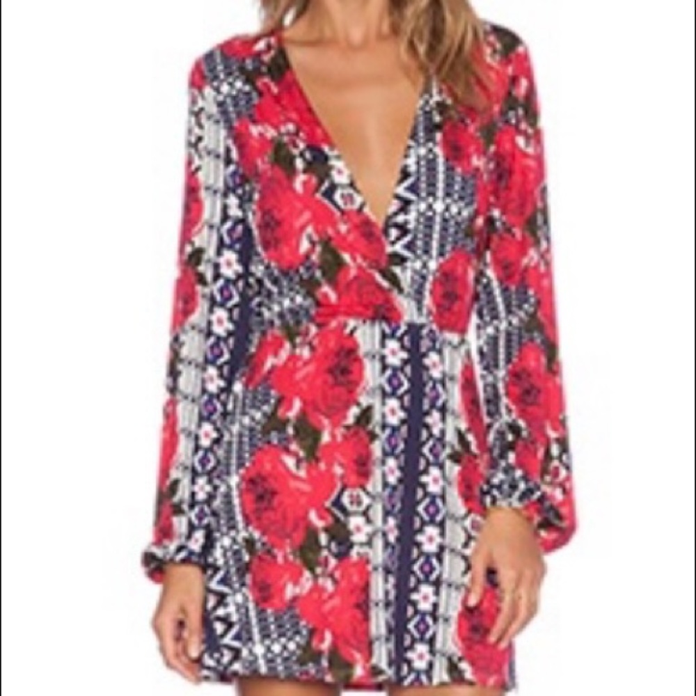 NBD X Naven Twins Deep V Neck Mayhem Dress.